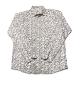 Brown Leaf print summer vibe's-Full sleeve Shirt