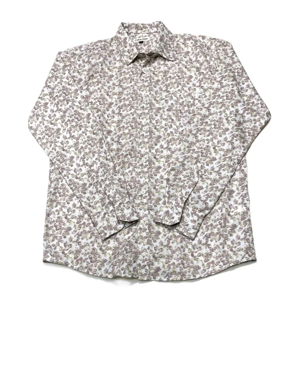 Brown Leaf print summer vibe's-Full sleeve Shirt