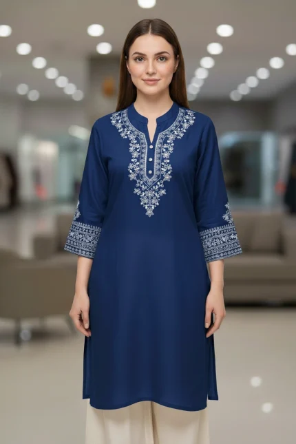 Stylish Two Piece- Black colour Kurti