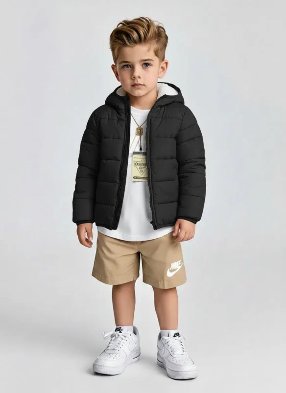 Black Colour Jacket – For Child