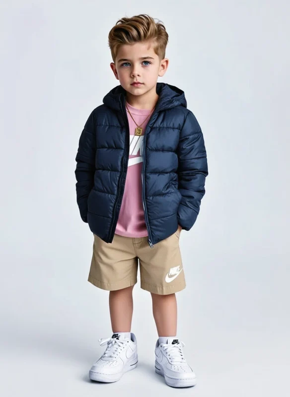 Puffer jacket Dark blue - For child
