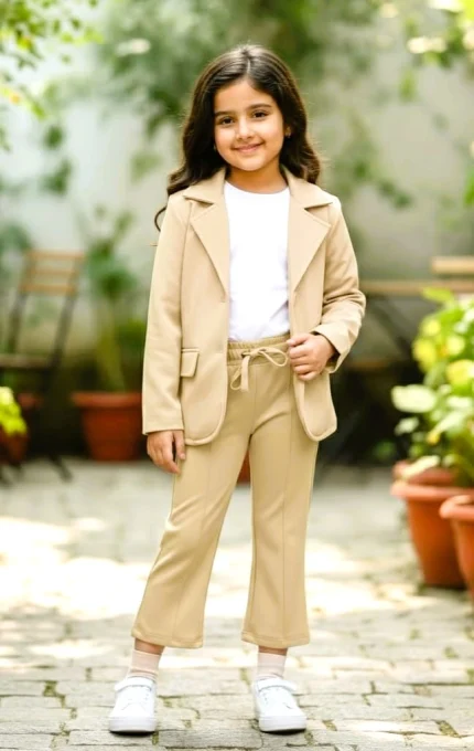 Kids Blazer Light Brown