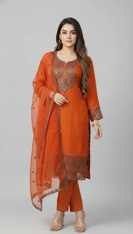 Lemon Colour Three piece For Girl