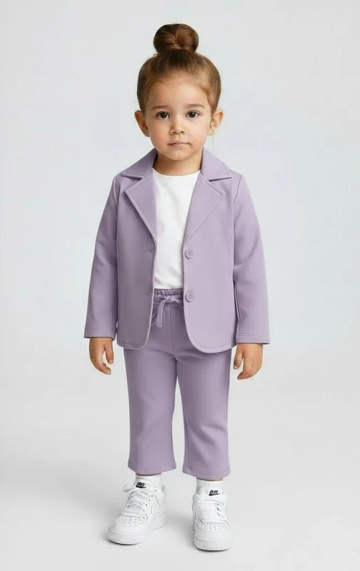 Kids blazer Purple colour.