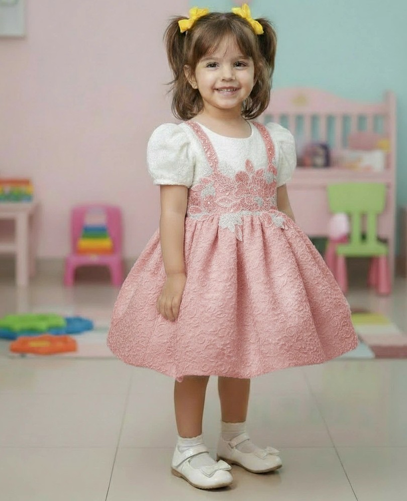 Embroidered Fit & Flare Dress for Girls Embroidered Fit & Flare Dress for Girls