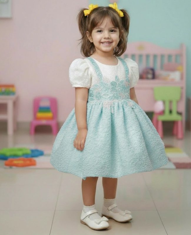 Girls' Lace Party Dress Princess Style