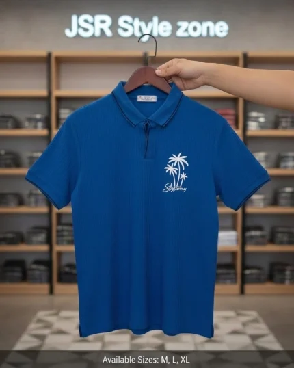 Old money Premium Textured Polo Shirt.