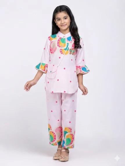 Girl's kurta and palazzo.
