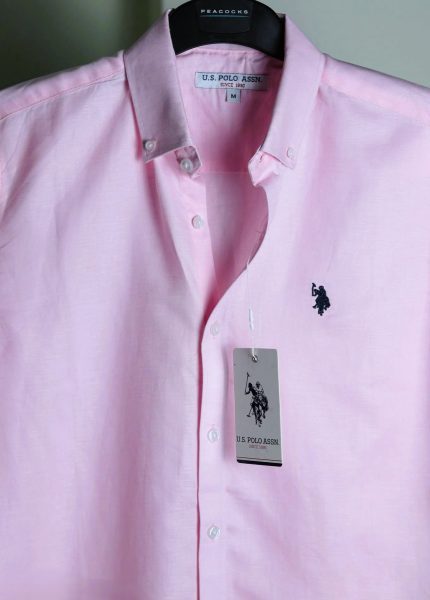 Pink Remi rayon fabric shirt.