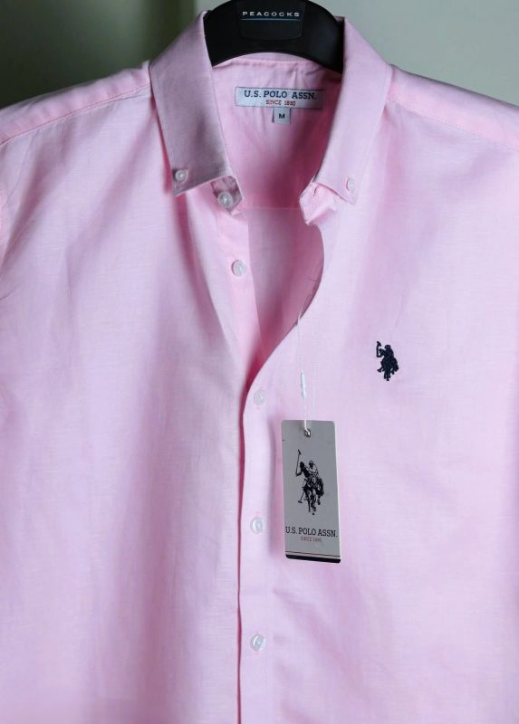 Pink Remi rayon fabric shirt.