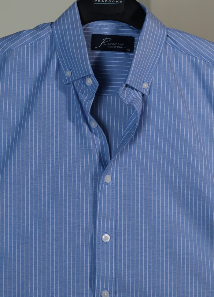 Blue Striped Long Sleeve Shirt