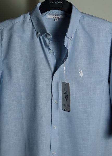 Sky Blue Remi rayon shirt.
