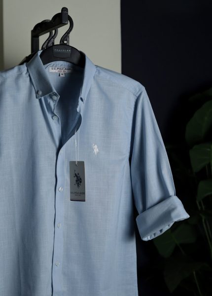 Sky Blue Remi rayon shirt.
