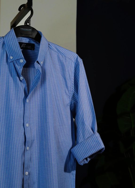 Blue Striped Long Sleeve Shirt
