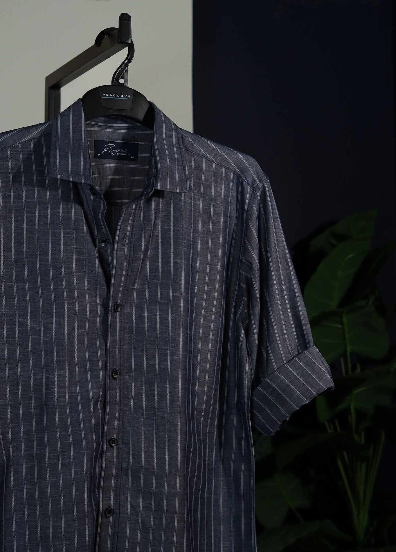 Dark Ash Color Full Sleeve Shirt.