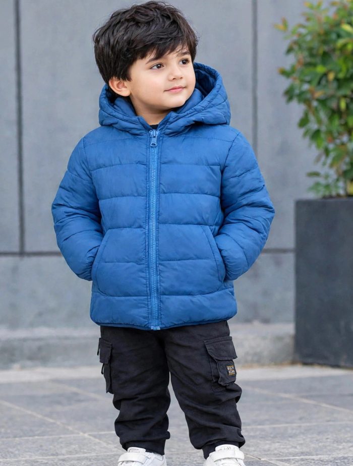 Stylish kid's puffer jacket.